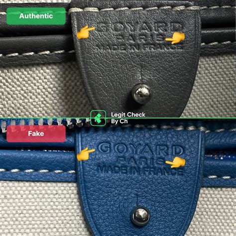 goyard vs fake|legit check goyard tote.